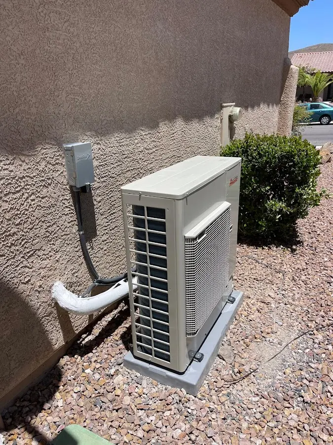 Residential air conditioning condenser unit in Dumfries